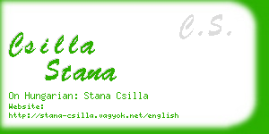 csilla stana business card